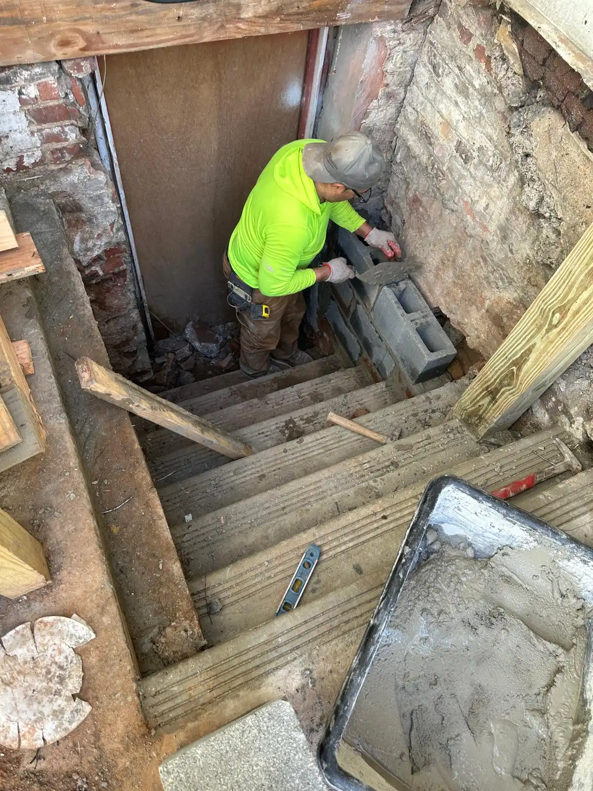 Paver installation project in New Jersey