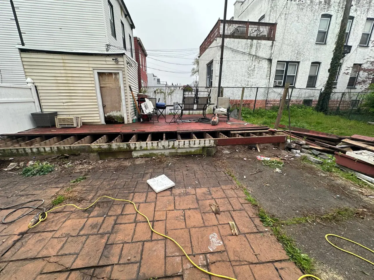 Paver walkway installation in a New Jersey property